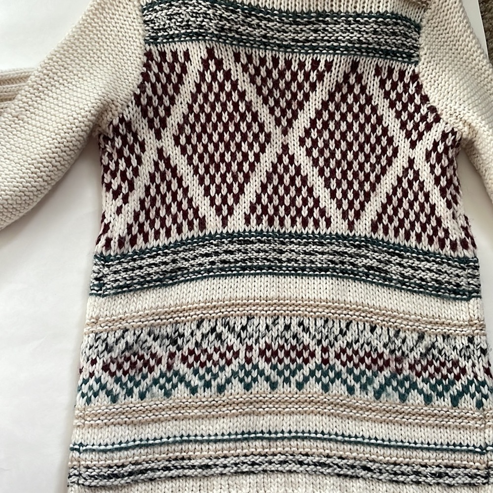 Hollister cream full-zip hooded sweater size small - Picture 6 of 7